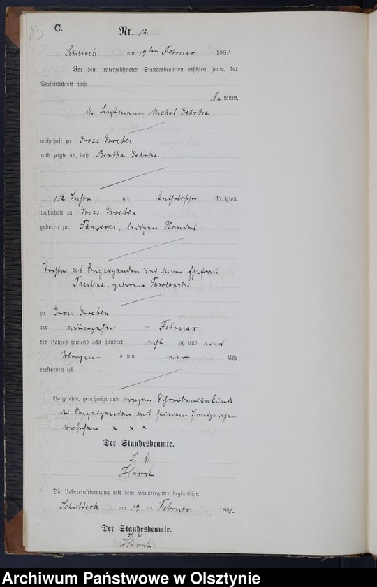 Obraz 15 z jednostki "Sterbe-Neben-Register Nr 1 - 52"