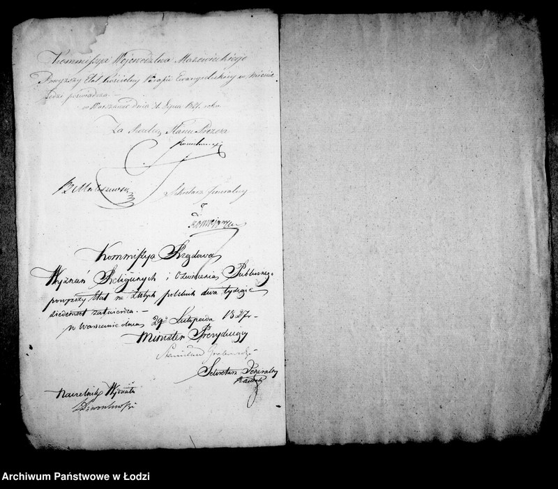 Obraz 10 z jednostki "Akta tyczące się kasy kościelnej parafii ewangelickiej Łódź"