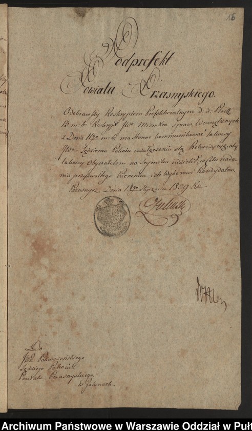 image.from.unit.number "Organizacja i przebieg sejmiku ziemskiego powiatu przasnyskiego w dniu 10 lutego 1809 roku"