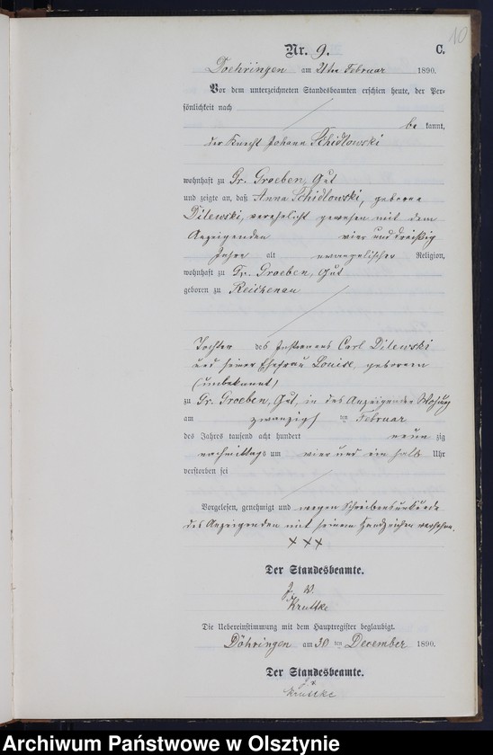 image.from.unit.number "Sterbe-Neben-Register Nr 1 - 67"