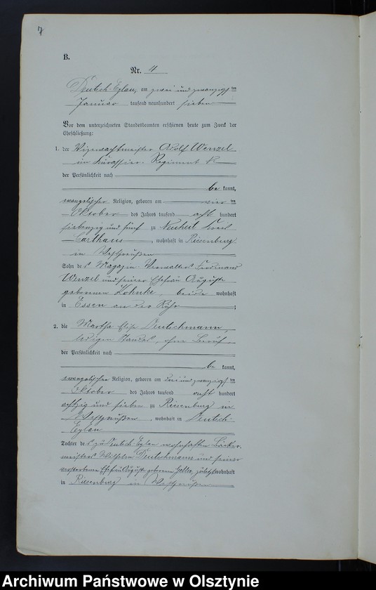 image.from.unit.number "Heiraths-Neben-Register Nr 1 - 42"