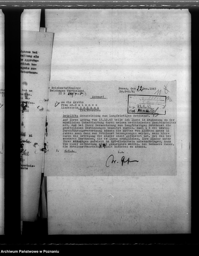 Obraz 15 z jednostki "Notdienstverpflichtung der Ärzte"