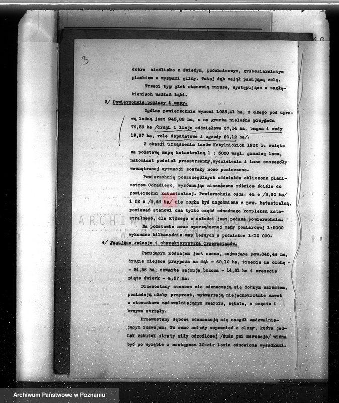 Obraz 7 z jednostki "Plan urządzenia gospodarstwa leśnego dla lasu ordynacji Kobylniki powiat szamotulski 1930-1940"