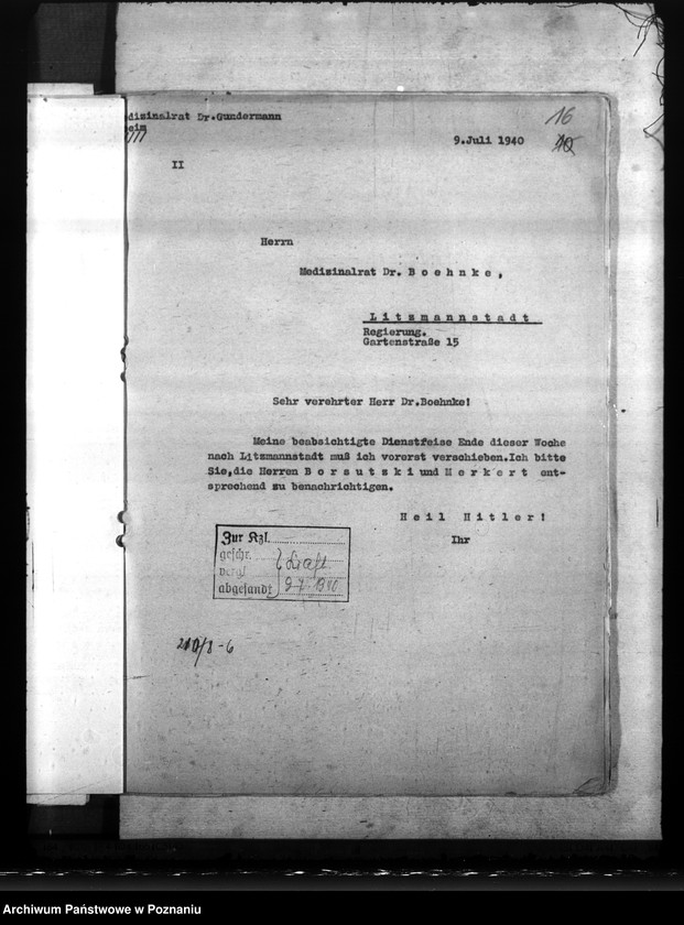 Obraz 20 z jednostki "Sprawozdania ze stanu zdrowotności w Kraju Warty, zwłaszcza w rejencji łódzkiej"