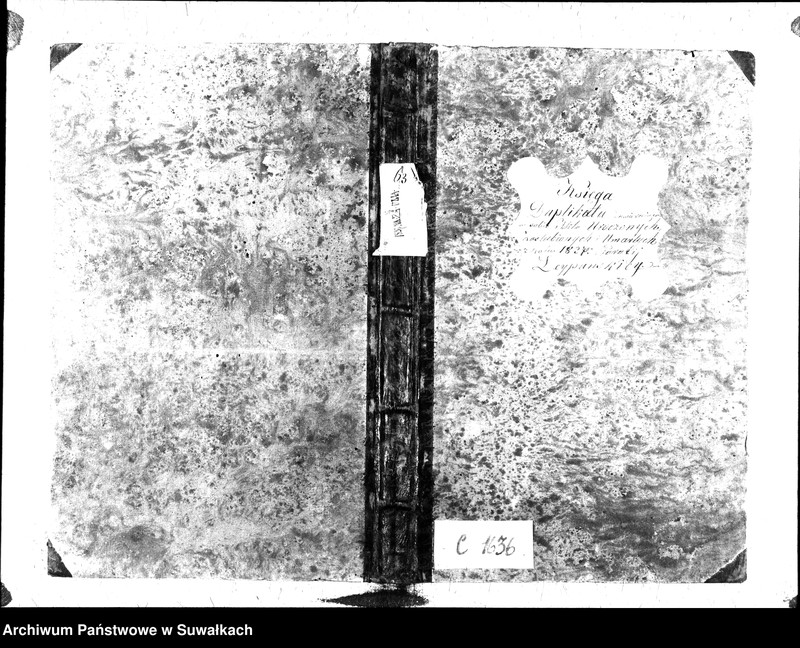 image.from.unit.number "Księga Duplikatu zawierająca w sobie Akta Urodzonych, Zaślubionych i Umarłych z Roku 1837 Parafij Leypuńskiey"