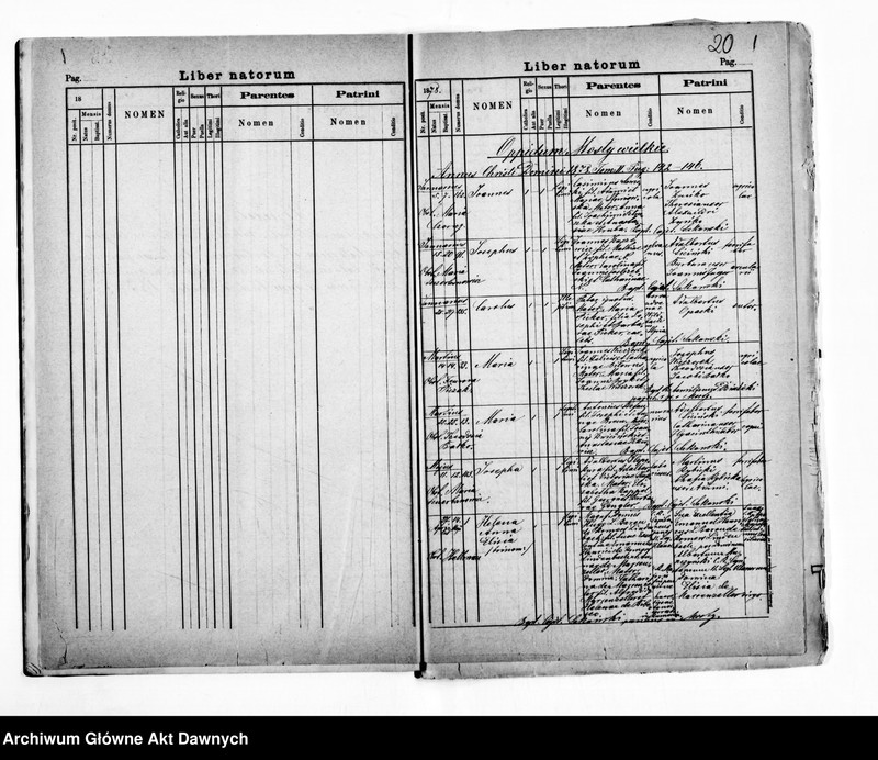 image.from.unit.number "Parafia: Mosty Wielkie. Dekanat: Bełz. Kopie z ksiąg metrykalnych ur., śl., zg. dla miasta Mosty Wielkie i wsi: Butyny, Dworce, Stanisłówka, Wolica, Przystań, Rekliniec, Strzemień, Wieczorki."