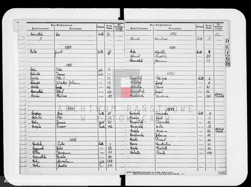 image.from.unit.number "Skorowidz do ksiąg zgonów za lata 1874-1890"