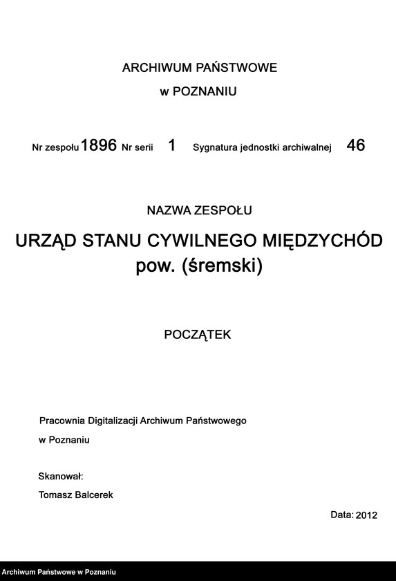 Obraz 2 z jednostki "Księga urodzeń"