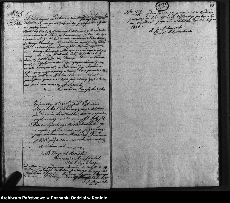 Obraz 13 z jednostki "Duplikat urodzonych, zaślubionych, zmarłych"