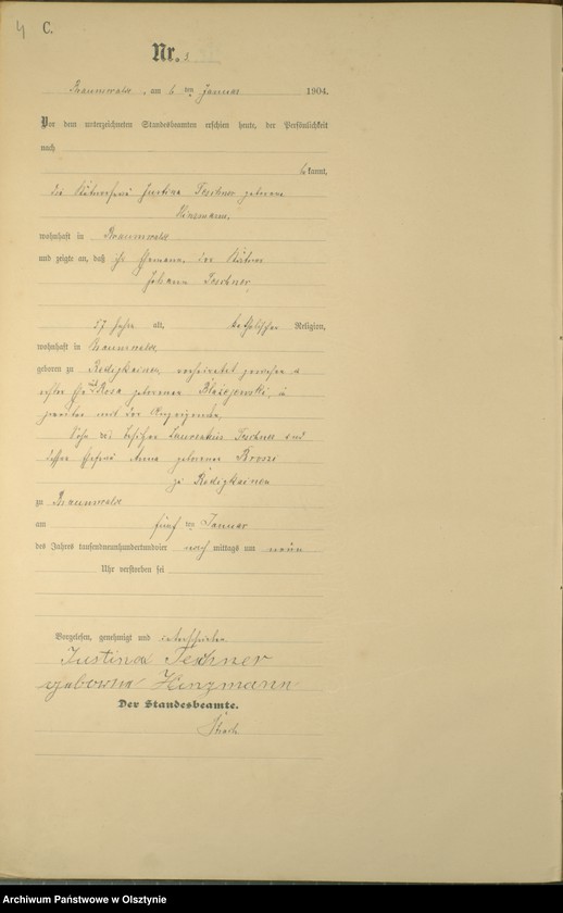 image.from.unit.number "Sterbe-Haupt-Register Nr 1 - 52"