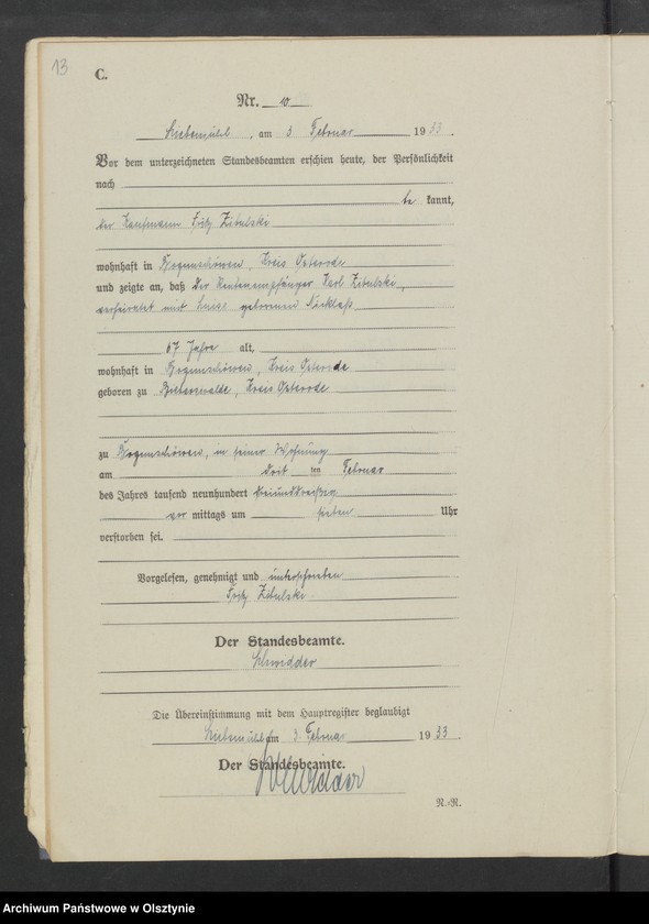 image.from.unit.number "Sterbe-Neben-Register Nr 1 - 41"