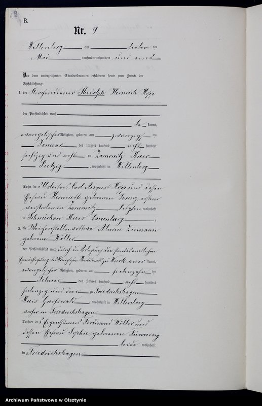 image.from.unit.number "Heiraths-Neben-Register Nr 1 - 21"