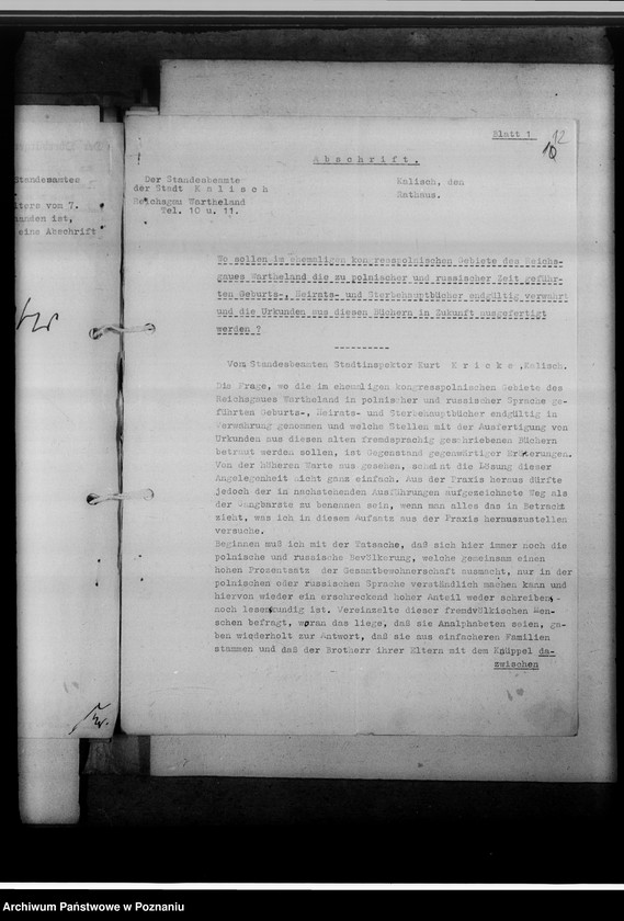 Obraz 16 z jednostki "Einziehungsprotokolle [ksiąg kościelnych] Kalisch-Stadt [Kalisz - miasto]"