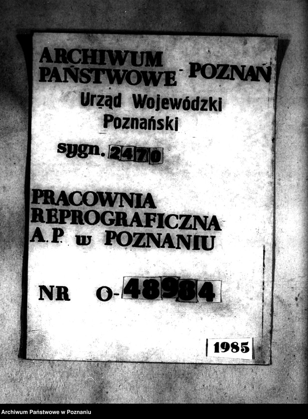 Obraz 1 z jednostki "/Parcelacja majątku w Rzgowie powiatu konińskiego/"