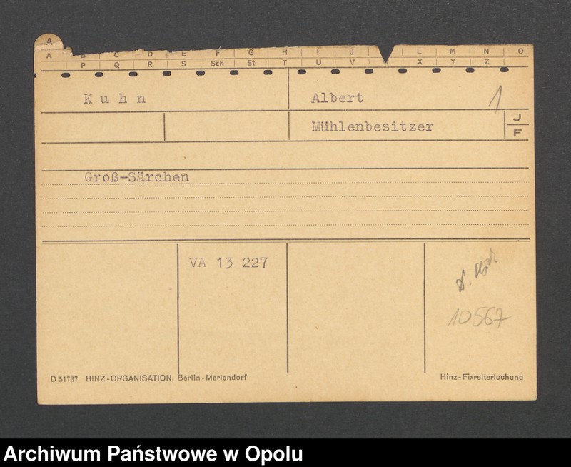 Obraz 3 z jednostki "[Kuhn Albert, Gross Särchen]"
