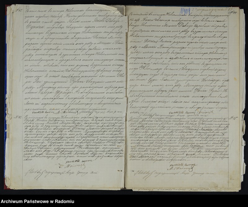 Obraz 16 z jednostki "[Duplikat akt urodzonych i zmarłych (N 1-16, 29-32) Okręgu Bóżniczego Nowe Miasto n/Pilicą za 1904 r.]"