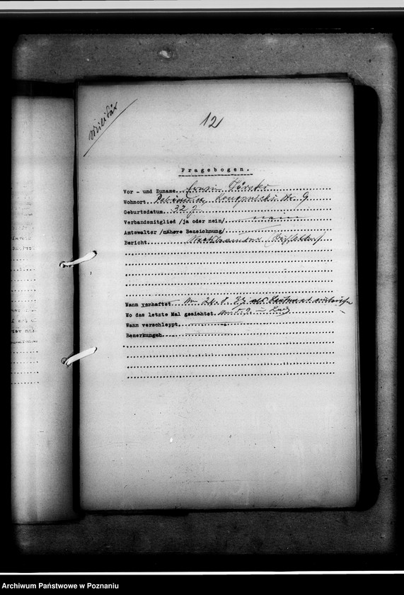 Obraz 16 z jednostki "Zweigstelle Litzmannstadt (Łódż) Vermissten - Listen. Soldaten 1- 81"