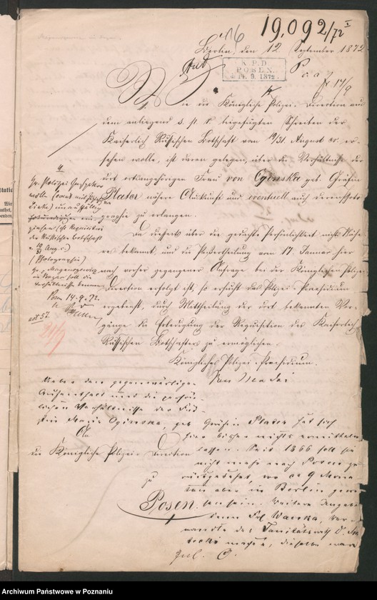 Obraz 19 z jednostki "A. betr. Viktor von Oginski und seine Gemahlin Maria geboren Gräfin Plater"