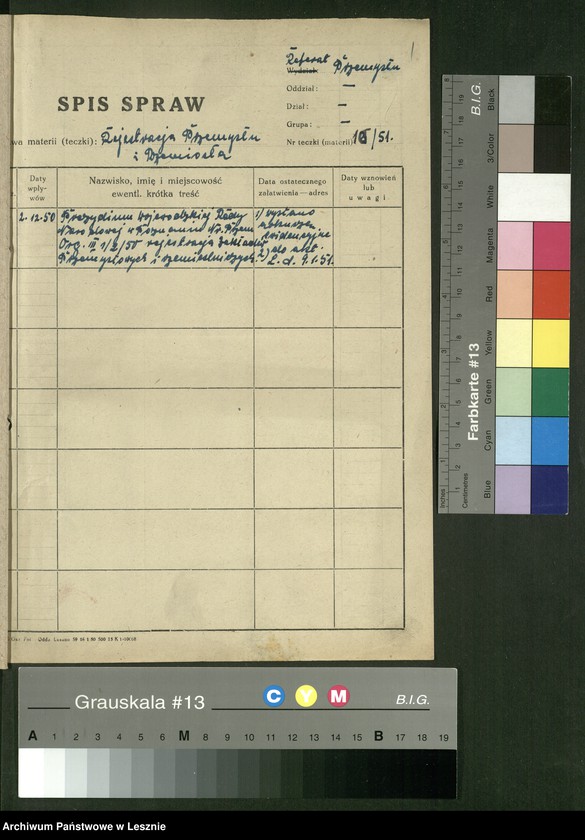 Obraz 3 z jednostki "[Rzemiosło - arkusze ewidencyjne]"