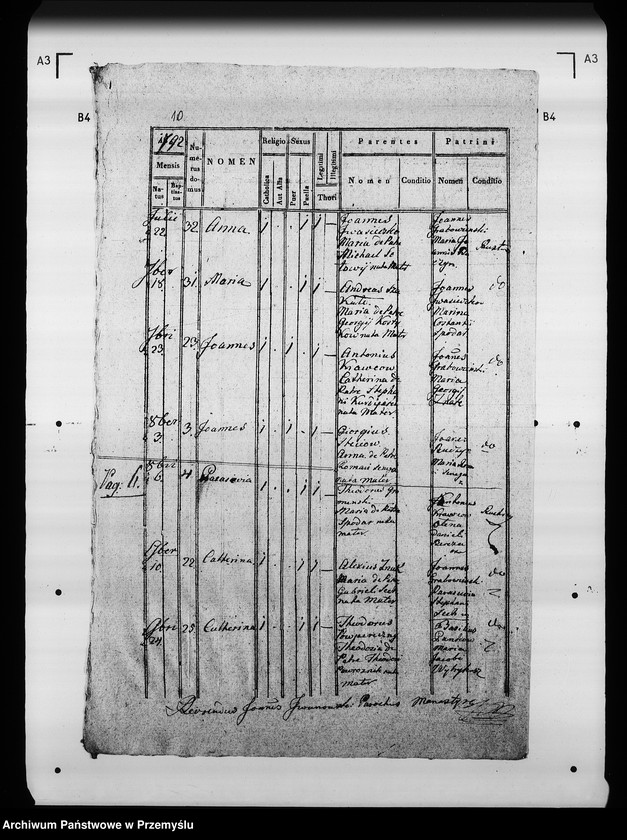 Obraz 14 z jednostki "[Kopie ksiąg metrykalnych parafii Manasterzec z filiami Mosty, Terszaków (dekanat Komarno)]"