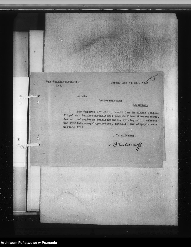 Obraz 19 z jednostki "Vorgänge über Makulatur"