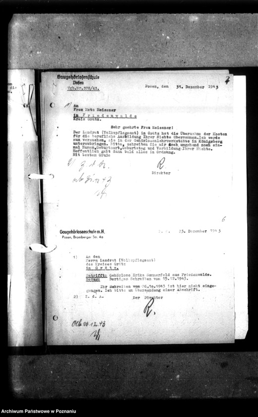 Obraz 11 z jednostki "[Korespondencja w sprawie zatrudnienia osób głuchoniemych]."