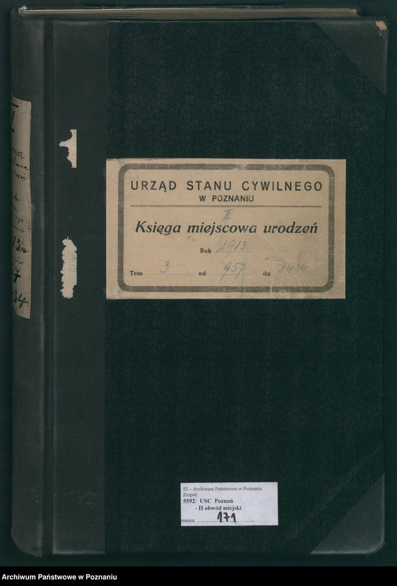 Obraz 2 z jednostki "Księga miejscowa urodzeń tom III [Rejestr główny urodzeń]"