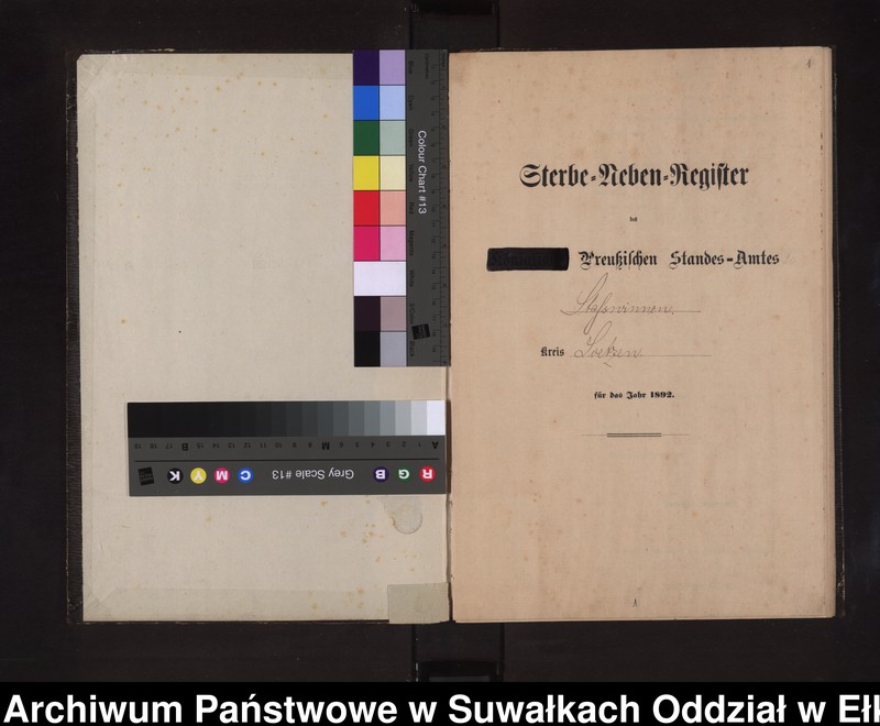 image.from.unit.number "Sterbe-Neben-Register des Preussischen Standes-Amtes Stasswinnen Kreis Loetzen"