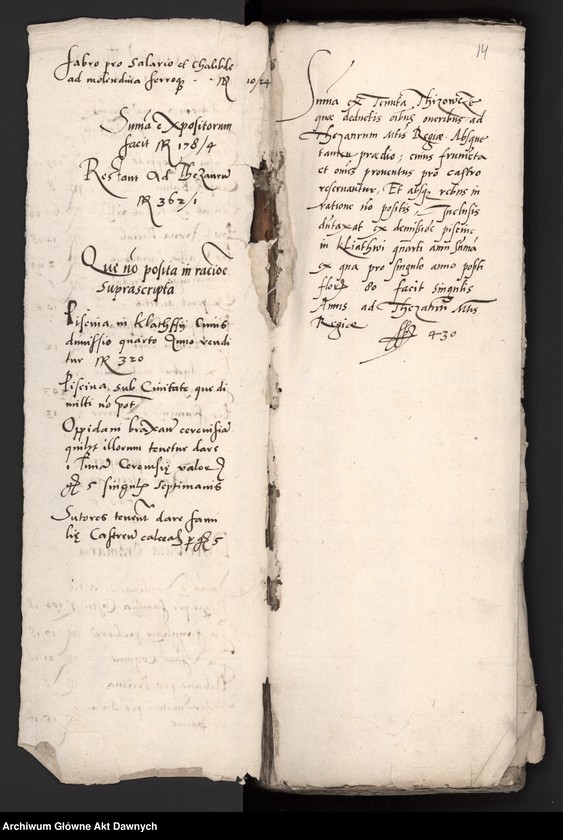 image.from.unit.number "Rejestry poborowe i wybranieckie, inwentarze i rachunki królewszczyzn i wielkorządów, rachunki z kwarty, wyliczenia sejmowe itp."