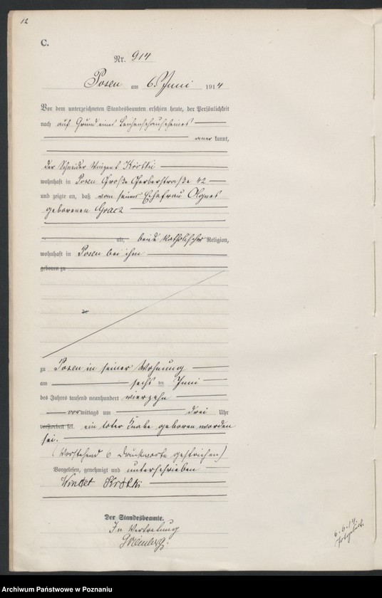 Obraz 13 z jednostki "Księga miejscowa zgonów tom III [Rejestr główny zgonów]"