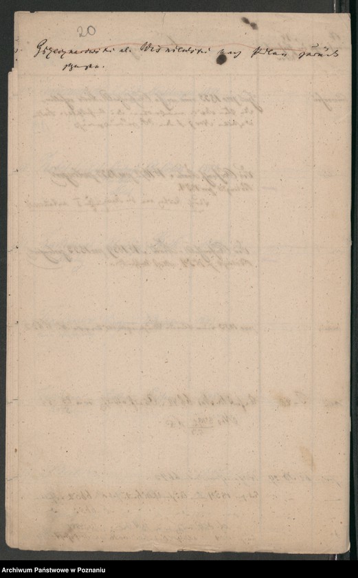 Obraz 14 z jednostki "Verzeichnis der in der Stadt Posen sich aufhaltenden polnischen Flüchtlinge und Überläufer"