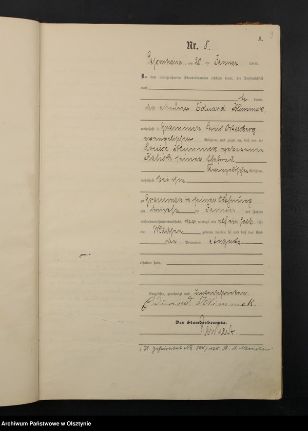 image.from.unit.number "Geburts-Haupt-Register Nr 1 - 211"