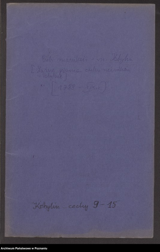 image.from.unit "[Władze cechu rzeźników w Kobylinie przychylają się do poglądów wyrażonych w sprawie cechu kowali]"