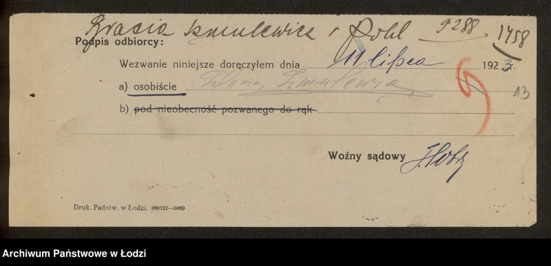 Obraz 15 z jednostki "Bracia Szmulewicz i Pohl- handel materiałami opałowymi i budowlanymi"