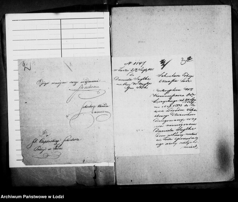Obraz 7 z jednostki "Akta ławnika czynnego osady fabrycznej Łódka tyczące się sekwestracji majątku ruchomego Tytusa Kopischa"