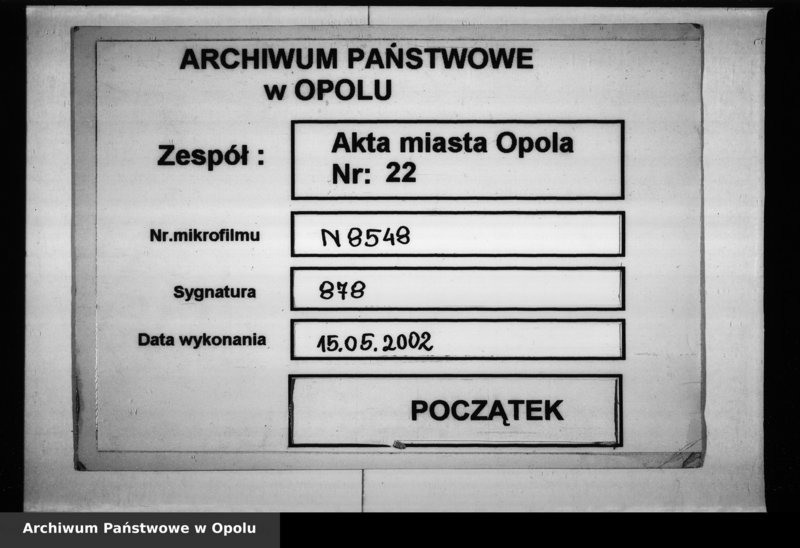 Obraz 1 z jednostki "Inventarium von denen Städtschen Utensilien Stücken bey der Königlichen Preussischen Immediat Stadt Oppeln. Pro 1800/1, 1801/2, 1802/3, 1803/4, 1804/5, 1805/6."