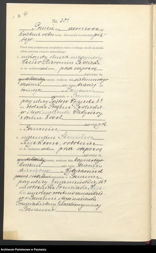 Obraz 6 z jednostki "Księga miejscowa małżeństw tom II [Rejestr główny małżeństw]"