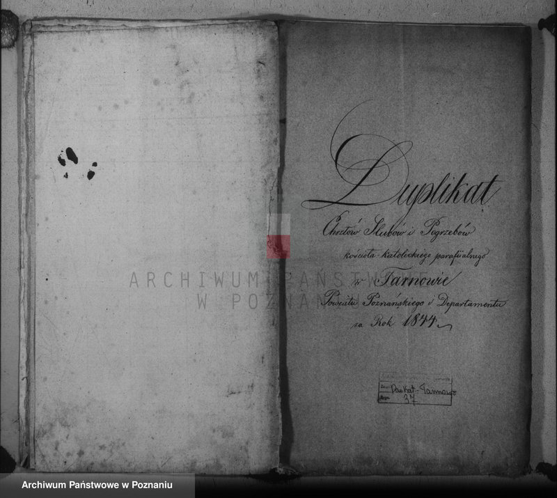 Obraz 2 z jednostki "Duplikat baptisatorum, copulatorum, mortuorum"