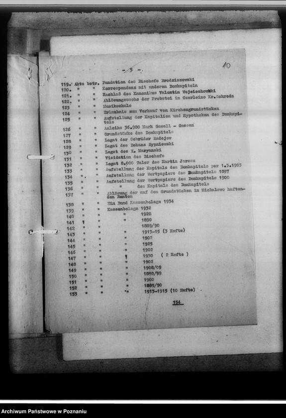 Obraz 14 z jednostki "Feststellung von Verlusten, Wiederherbeischaffung, Ersatzbeschaffung. Gnesen-Stadt [miasto Gniezno]"