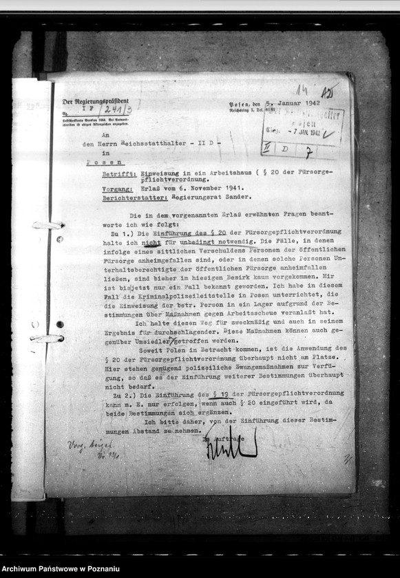 Obraz 18 z jednostki "Einwesung ins Arbeitshaus"