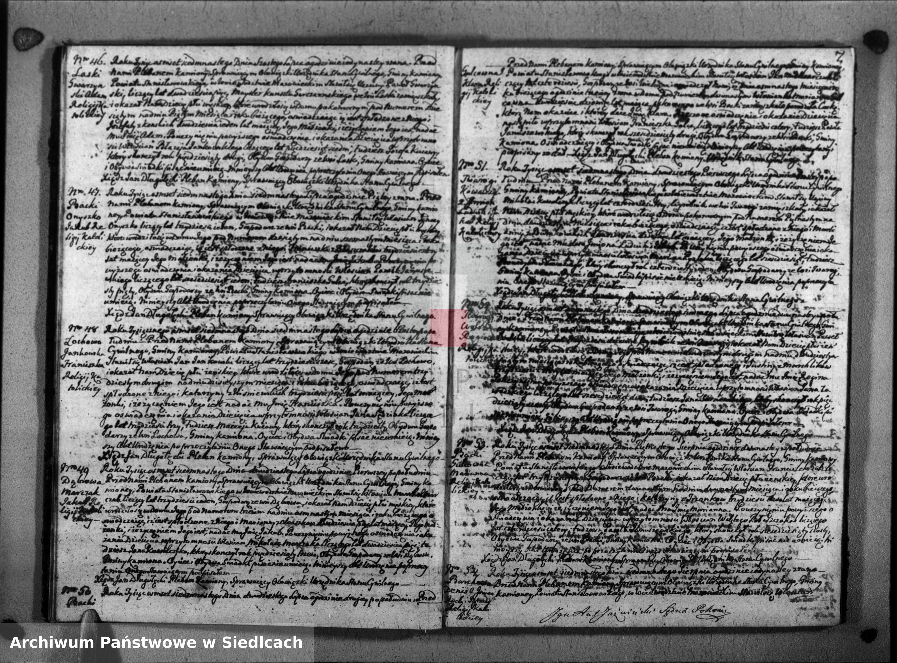 Skan z jednostki: Akta urodzin, małżeństw, zgonów