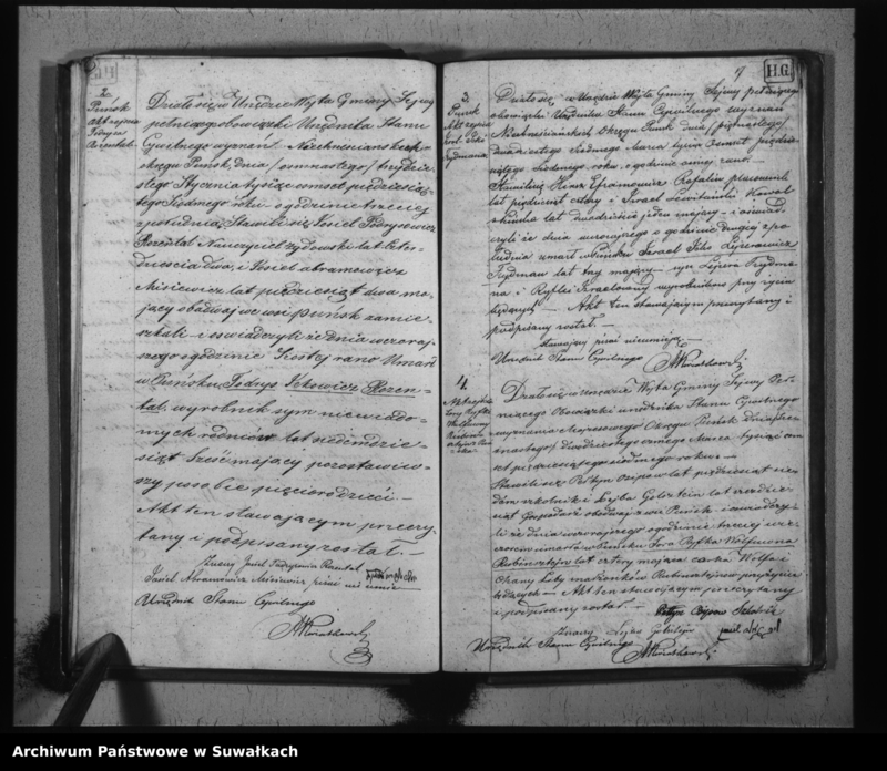 image.from.unit.number "Duplikat Urodzonych, umarłych i zaślubionych Żydów Okręgu Puńsk z rok 1857."