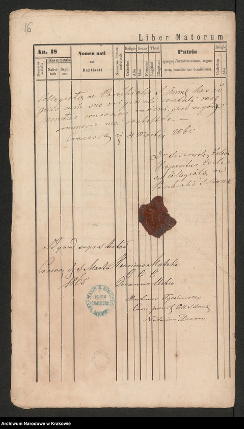 Obraz 11 z jednostki "[Księga urodzeń]"