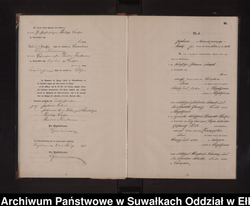 image.from.unit.number "Heiraths-Neben-Register des Preussischen Standes-Amtes Rydzewen Kreis Loetzen"