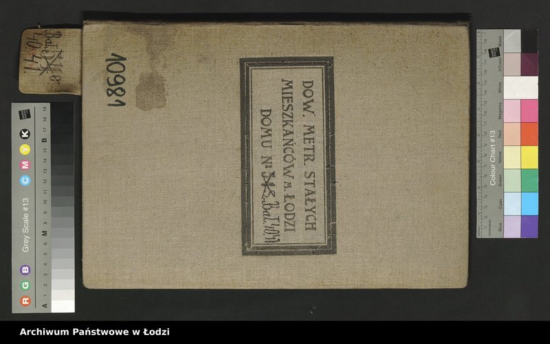 Obraz 2 z jednostki "Dowody metrykalne stałych mieszkańców osady Bałuty nr domu 40-41"