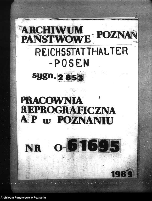 Obraz 1 z jednostki "Organisation der Reichsbauverwaltung. Geschäftsprüfung der Reichsbauämter"