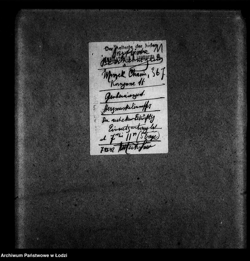 Obraz 14 z jednostki "Gerberei Abteilung [Zasiłki chorobowe dla pracowników wydziału, zaświadczenia lekarskie, listy pracowników]"