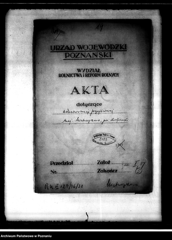 Obraz 4 z jednostki "Administracja przejściowa majątku Nietuszkowo powiat chodzieski"