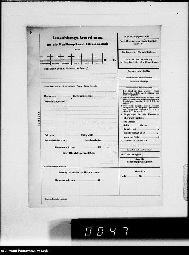 Obraz 5 z jednostki "Ritter et Co.Rechnungen [za dostawy towarów dla Getta]"