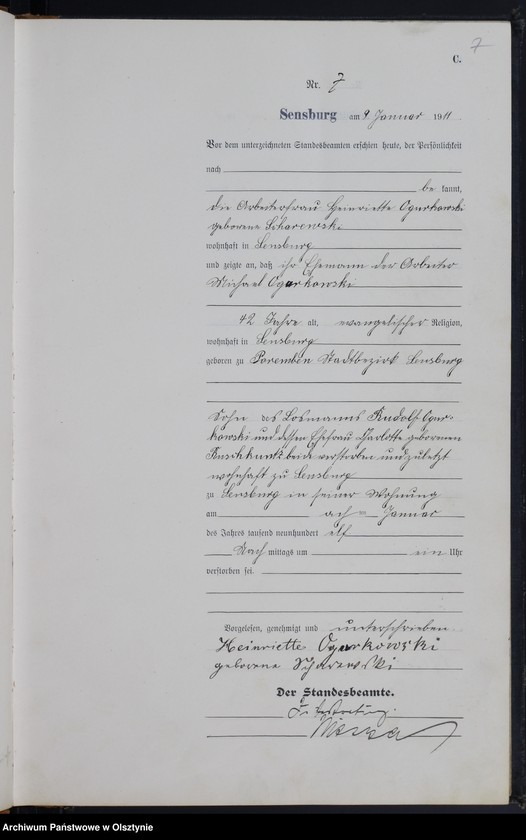 image.from.unit.number "Sterbe-Haupt-Register Nr 1 -207"